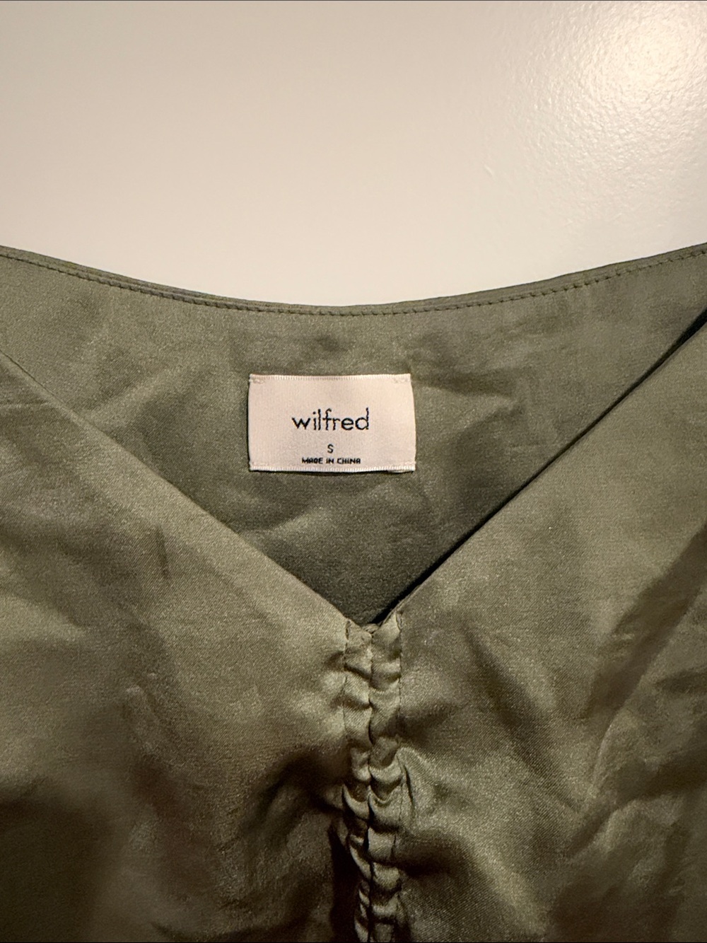 Wilfred Olive Ruched Drawstring Cami - Picture 4 of 4